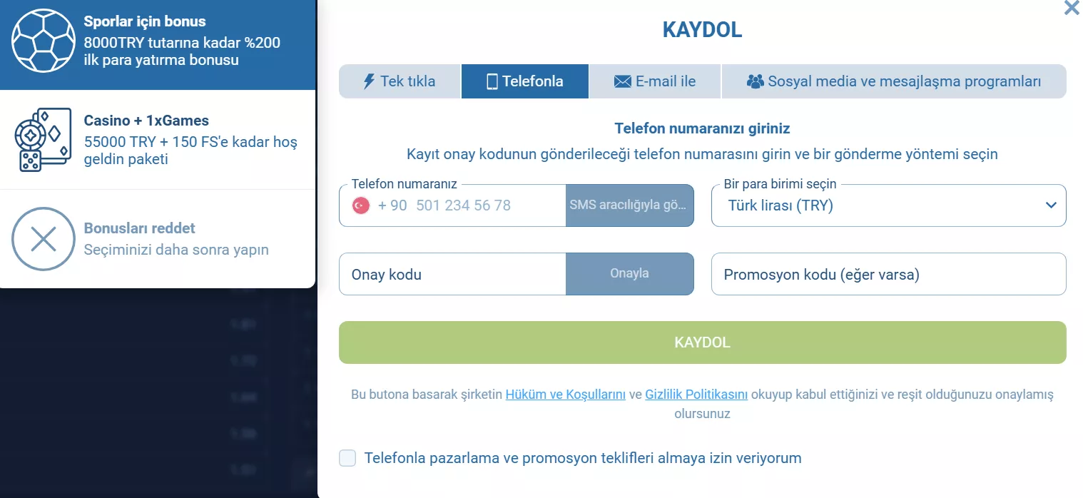 1xBet | Dakikalar İçinde Hesap Aç